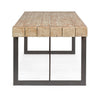Tavolo Garrett rettangolare, con gambe, piano in legno di abete, stile industriale