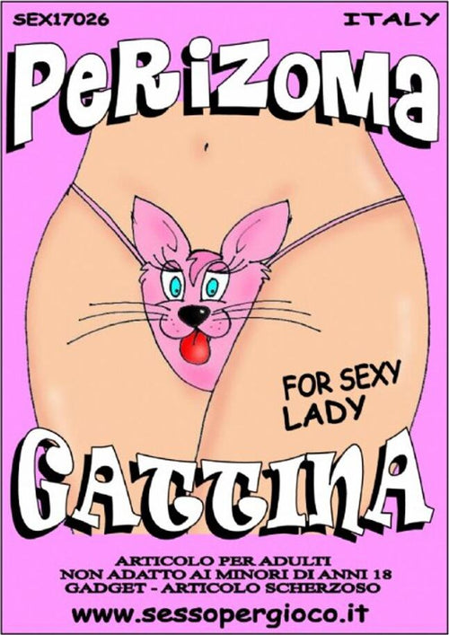 Gattina Slip for Women Perizoma Sexy Humor Donna Slip Perizoma Gattino Donna Salute e cura della persona/Erotismo e contraccezione/Sex toys/Gadget per addio al nubilato e al celibato Kondorama - Martinsicuro, Commerciovirtuoso.it
