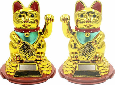 Gatto Della Fortuna Giapponese Oro Maneki Neko Braccio Mobile Solare Cinese Casa e cucina/Decorazioni per interni/Accessori decorativi/Soprammobili Trade Shop italia - Napoli, Commerciovirtuoso.it