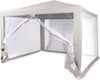 Gazebo-2,4-X-3-X-2,50-M-Tendone-Giardino-Telo-Bianco-Impermeabile-Con-Zanzariera