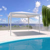 Gazebo-3-x-3-Metri-Bianco-Struttura-in-Acciaio-Copertura-In-PE-110-gr/m²-Impermeabile-Idrorepellente