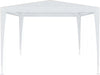 Gazebo-3-x-3-Metri-Bianco-Struttura-in-Acciaio-Copertura-In-PE-110-gr/m²-Impermeabile-Idrorepellente