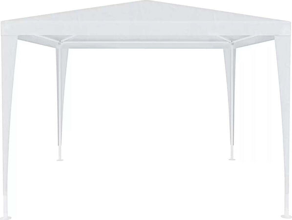 Gazebo-3-x-3-Metri-Bianco-Struttura-in-Acciaio-Copertura-In-PE-110-gr/m²-Impermeabile-Idrorepellente