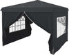 Gazebo-3x3-ad-Altezza-Regolabile-con-Fori-di-Drenaggio-e-Borsa-da-Trasporto,-in-Metallo,-Grigio-84C-460V00CG