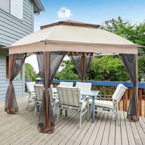 Gazebo-3x3-Mt-Pieghevole-Impermeabile-con-Tende-Zanzariere-e-Borsa-x-trasporto