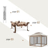 Gazebo-3x3-Mt-Pieghevole-Impermeabile-con-Tende-Zanzariere-e-Borsa-x-trasporto
