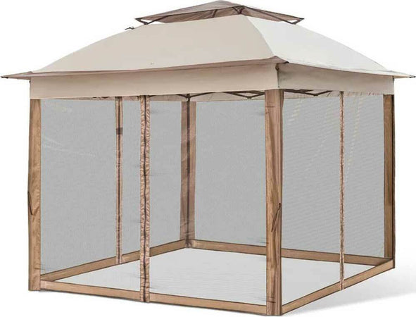 Gazebo-3x3-Mt-Pieghevole-Impermeabile-con-Tende-Zanzariere-e-Borsa-x-trasporto