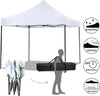 Gazebo-3x3-Pieghevole-Impermeabile-Richiudibile-Fisarmonica-Fiera-mercato-Bianco