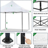 Gazebo-3x3-Pieghevole-Impermeabile-Richiudibile-Fisarmonica-Fiera-mercato-Bianco
