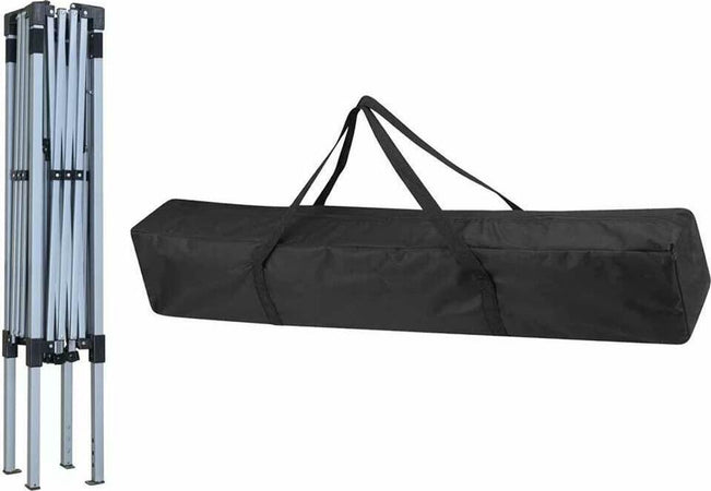 Gazebo-3x3-Pieghevole-Impermeabile-Richiudibile-Fisarmonica-Fiera-mercato-Blu