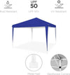 Gazebo-3x3-Pieghevole-Impermeabile-Richiudibile-Fisarmonica-Fiera-mercato-Blu