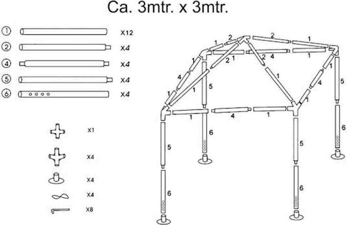 Gazebo 3x3mt Tenda Esterni Arredo Giardino Tetto Antipioggia Idrorepellente Bianco Casa e cucina/Tessili per la casa/Decorazioni per finestre/Tende classiche e drappeggi/Tende a pannello Trade Shop italia - Napoli, Commerciovirtuoso.it
