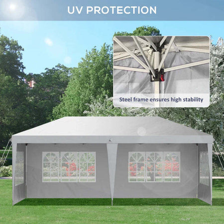 Gazebo-da-esterno-bianco-con-Finestre-Regolabile-in-Altezza-e-tende-Removibili-5.9x3x2.7m-84C-431V00WT