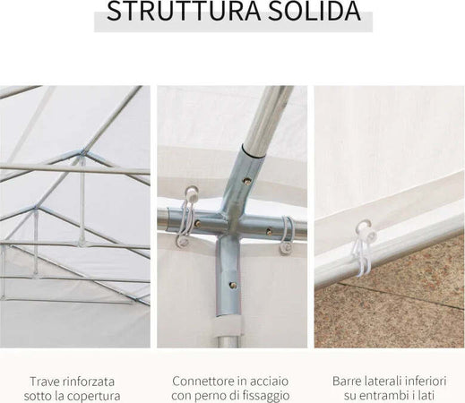 Gazebo-da-Giardino-10x6m-con-Pareti-Rimovibili-e-Finestre,-Acciaio-e-Poliestere-100110-047W