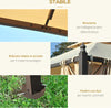 Gazebo-da-Giardino-3-x-3m-con-4-Tende-Laterali-e-Doppio-Tetto-Beige-84C-033