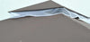 Gazebo-da-Giardino-3x3m-con-Zanzariera,-Telaio-in-Acciaio-e-Doppio-Tettuccio,-Bianco-84C-010CF