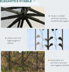 Gazebo-da-Giardino-3x3m-con-Zanzariera,-Telaio-in-Acciaio-e-Doppio-Tettuccio,-Bianco-84C-100