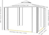 Gazebo-da-Giardino-3x3m-con-Zanzariera,-Telaio-in-Acciaio-e-Doppio-Tettuccio,-Bianco-84C-100