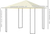 Gazebo-da-Giardino-3x3m-in-Metallo-Nero-con-Tettuccio-Crema-01-0867