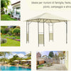 Gazebo-da-Giardino-3x3m-in-Metallo-Nero-con-Tettuccio-Crema-01-0867