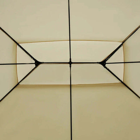Gazebo-da-Giardino-3x4-m-con-Tende-e-Tetto-a-2-Livelli-Bianco-Crema-01-0154