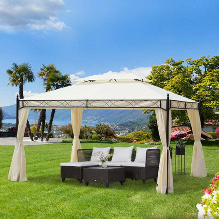 Gazebo-da-Giardino-3x4m-in-Acciaio-con-Doppio-Tetto-e-4-Tende-Laterali,-Crema-01-0872