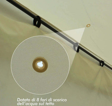 Gazebo-da-Giardino-3x4m-in-Acciaio-con-Doppio-Tetto-e-4-Tende-Laterali,-Crema-01-0872