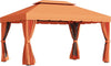 Gazebo-da-Giardino-4x3m-con-Doppio-Tetto-e-Tende-Laterali,-Arancione-01-0870