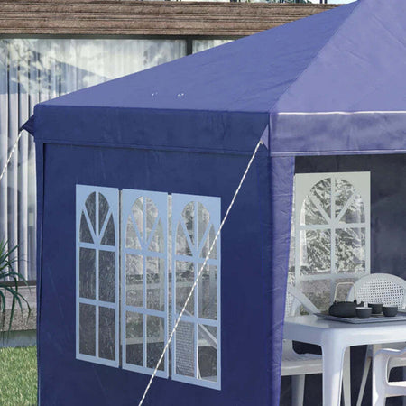 Gazebo-da-Giardino-6x3-m-Regolabile-in-Altezza-con-Pareti-Removibili,-in-Acciaio-e-Poliestere,-Blu-84C-431V00BU
