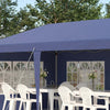 Gazebo-da-Giardino-6x3-m-Regolabile-in-Altezza-con-Pareti-Removibili,-in-Acciaio-e-Poliestere,-Blu-84C-431V00BU