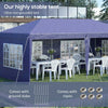Gazebo-da-Giardino-6x3-m-Regolabile-in-Altezza-con-Pareti-Removibili,-in-Acciaio-e-Poliestere,-Blu-84C-431V00BU