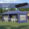 Gazebo-da-Giardino-6x3-m-Regolabile-in-Altezza-con-Pareti-Removibili,-in-Acciaio-e-Poliestere,-Blu-84C-431V00BU