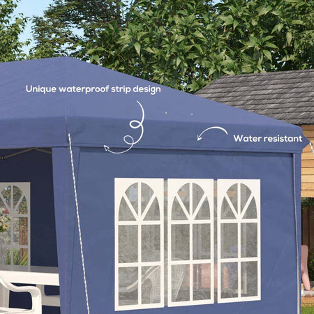 Gazebo-da-Giardino-6x3-m-Regolabile-in-Altezza-con-Pareti-Removibili,-in-Acciaio-e-Poliestere,-Blu-84C-431V00BU
