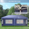 Gazebo-da-Giardino-6x3-m-Regolabile-in-Altezza-con-Pareti-Removibili,-in-Acciaio-e-Poliestere,-Blu-84C-431V00BU