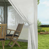 Gazebo-da-Giardino-Esagonale-con-Doppio-Ingresso,-in-Metallo-e-Poliestere,-3.94x3.94x2.5-m,-Crema-84C-044V02CW