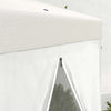 Gazebo-da-Giardino-Esagonale-con-Doppio-Ingresso,-in-Metallo-e-Poliestere,-3.94x3.94x2.5-m,-Crema-84C-044V02CW