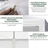 Gazebo-da-Giardino-per-Feste-con-6-Pareti-Rimovibili-a-Zanzariera,-582x295x255cm,-Bianco-84C-023V02WT