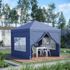 Gazebo-da-Giardino-Pieghevole-con-Corde-e-Picchetti-Inclusi,-2.95x2.95x2.58-m,-Blu-84C-430V00BU