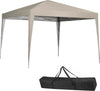 Gazebo pieghevole Beige da giardino 3 x 3 mt per esterno impermeabile Giardino e giardinaggio/Arredamento da giardino e accessori/Ombrelloni tende e tettucci parasole/Gazebo Decor Space - Altamura, Commerciovirtuoso.it