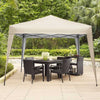Gazebo pieghevole Beige da giardino 3 x 3 mt per esterno impermeabile Giardino e giardinaggio/Arredamento da giardino e accessori/Ombrelloni tende e tettucci parasole/Gazebo Decor Space - Altamura, Commerciovirtuoso.it