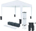 Gazebo-Pieghevole-Idrorepellente-3x3Mt-Da-Giardino-Con-4-Sacche-Per-Pesi-e-Sacca-per-Trasporto