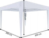Gazebo-Pieghevole-Idrorepellente-3x3Mt-Da-Giardino-Con-4-Sacche-Per-Pesi-e-Sacca-per-Trasporto