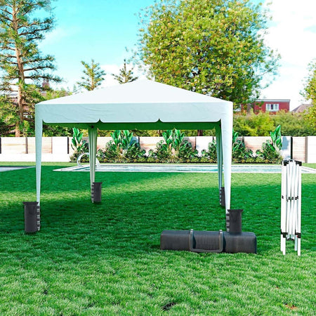 Gazebo-Pieghevole-Idrorepellente-3x3Mt-Da-Giardino-Con-4-Sacche-Per-Pesi-e-Sacca-per-Trasporto