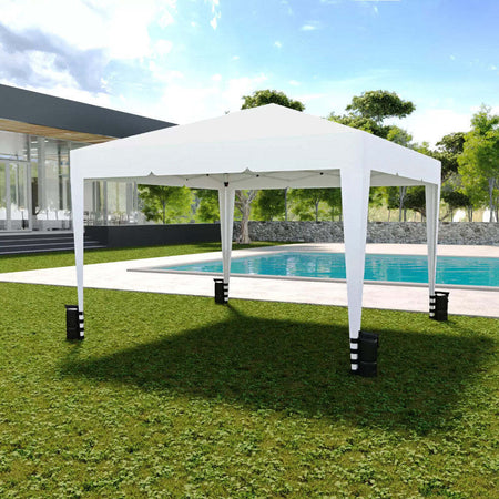 Gazebo-Pieghevole-Idrorepellente-3x3Mt-Da-Giardino-Con-4-Sacche-Per-Pesi-e-Sacca-per-Trasporto