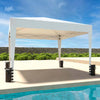 Gazebo-Pieghevole-Idrorepellente-3x3Mt-Da-Giardino-Con-4-Sacche-Per-Pesi-e-Sacca-per-Trasporto