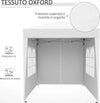 Gazebo-Pieghevole-Pop-Up-2x2-m-con-4-Pareti-Rimovibili-in-Poliestere-e-Acciaio,-Bianco-100110-066W
