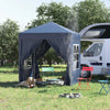 Gazebo-Pieghevole-Pop-Up-2x2-m-con-4-Pareti-Rimovibili-in-Poliestere-e-Acciaio,-Blu-100110-066B