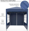 Gazebo-Pieghevole-Pop-Up-2x2-m-con-4-Pareti-Rimovibili-in-Poliestere-e-Acciaio,-Blu-100110-066B