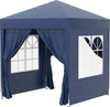 Gazebo-Pieghevole-Pop-Up-2x2-m-con-4-Pareti-Rimovibili-in-Poliestere-e-Acciaio,-Blu-100110-066B