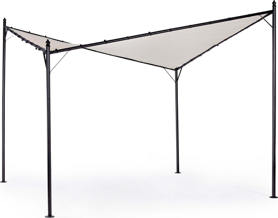 Gazebo Vela Gerba 3,5 X 3,5 Tortora in Acciaio Da Giardino Esterno Giardino e giardinaggio/Arredamento da giardino e accessori/Ombrelloni tende e tettucci parasole/Gazebo Decor Space - Altamura, Commerciovirtuoso.it